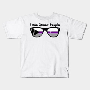 Demisexual Sunglasses - Queer People Kids T-Shirt